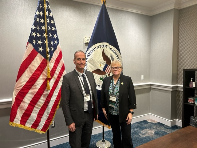 Commissioner Jean-Luc Lachaume with Mirela Gavrilas, RIC 2025