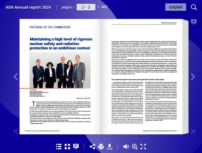ASN Report on the state of nuclear safety and radiation protection in France in 2024